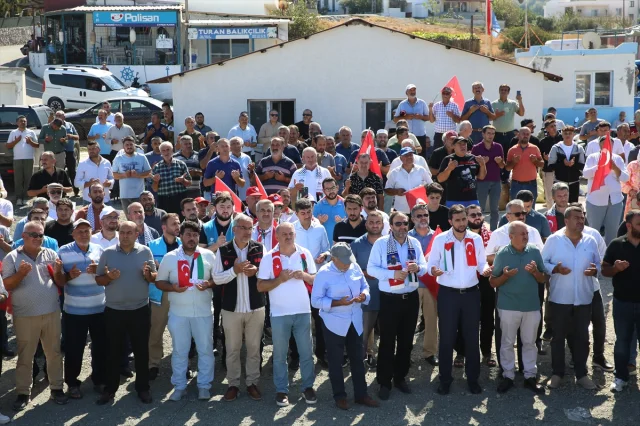 Hatay'da İsrail'e Protesto: Gazze'ye Destek Teknelerden Yansıdı