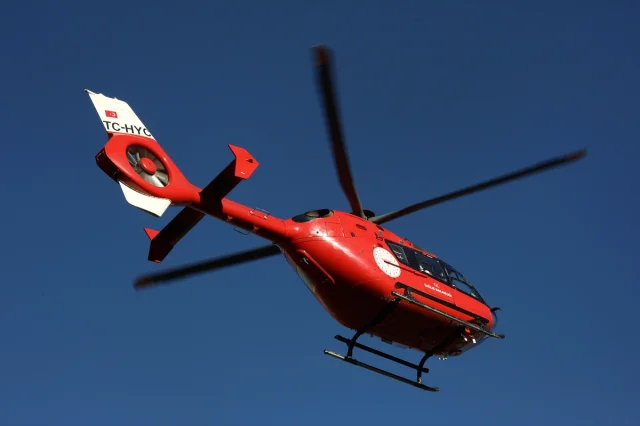 Malatya'nın Gökyüzünde Hayat Kurtaran Helikopterler