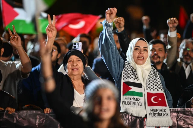 Ankara'da Filistin İçin Ateşli Protesto: Detaylar ve Gelişmeler