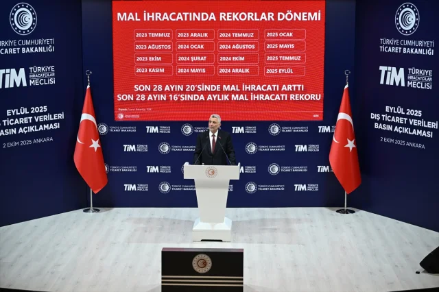 Ömer Bolat Eylül Ayı Dış Ticaret Rakamlarını Paylaştı