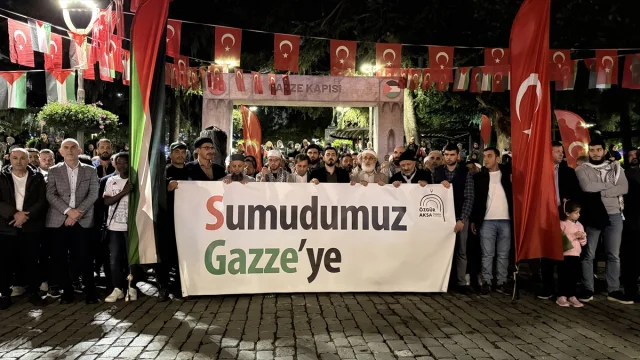 Trabzon'daki Büyüleyici Filistin Dayanışması Herkesi Hareket...