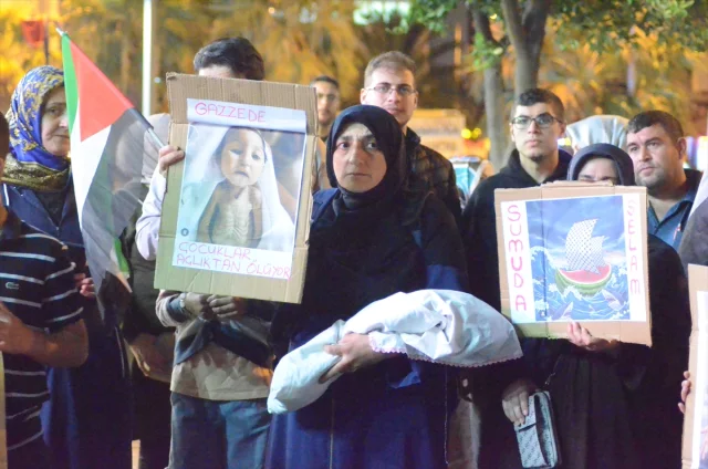 Aydın'da İsrail'e Karşı Ses Getiren Protesto
