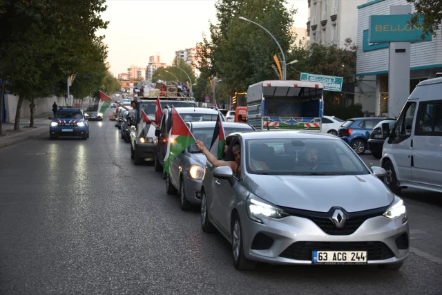 Şanlıurfa'da Görkemli Protesto İsrail'e Tepki Büyüyor