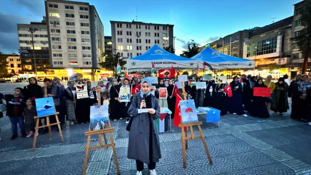 Samsun'da İsrail'e Tepki: Küresel Sumud Filosu'na Destek Yağdı