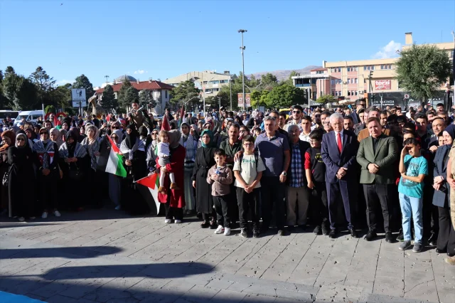 Erzincan Filistin'e Ses Verdi: İsrail'in Saldırıları Protesto Edildi