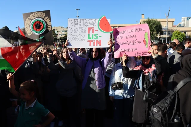 Erzincan Filistin'e Ses Verdi: İsrail'in Saldırıları Protesto Edildi