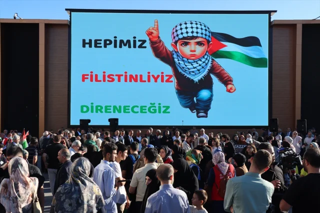 Erzincan Filistin'e Ses Verdi: İsrail'in Saldırıları Protesto Edildi