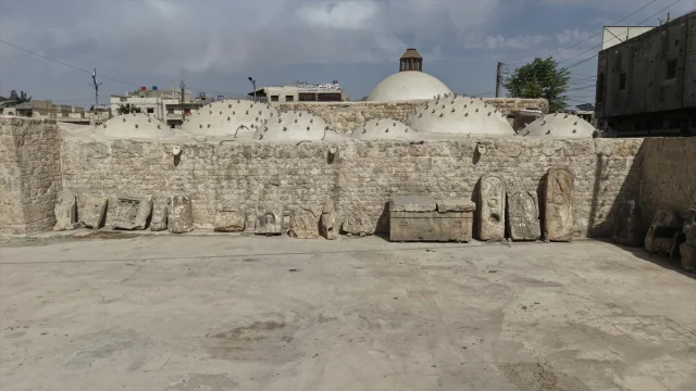 Münbiç'teki Tarihi Osmanlı Hamamı İlgiyi Üzerine Çekiyor