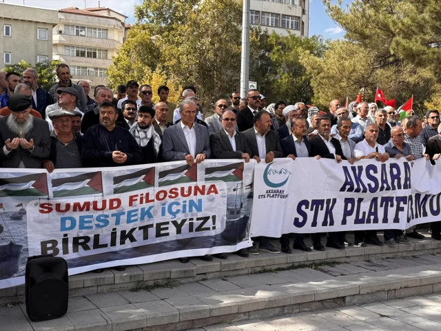 Aksaray'da Büyük Protesto: İsrail'in Filoya Saldırısı Tepki...