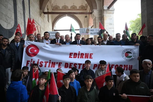 Edirne'de İsrail Protestosu: Adalet Bakanı Tunç'tan Sert Tepki