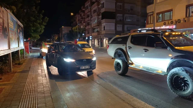 Alanya'da İlgi Çeken Gazze'ye Destek Konvoyu