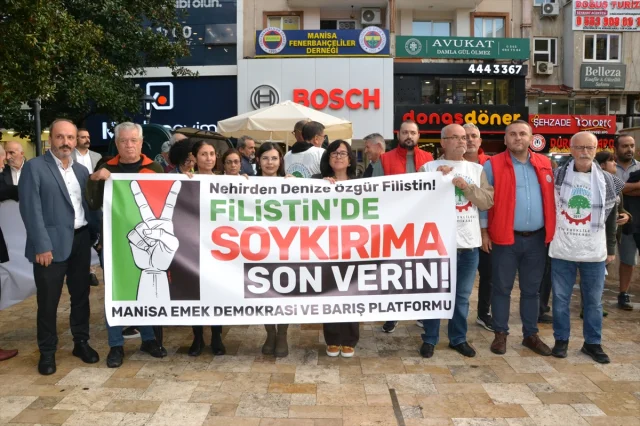 İzmir ve Manisa'da Gazze'ye Yapılan Saldırılara Sert Tepki