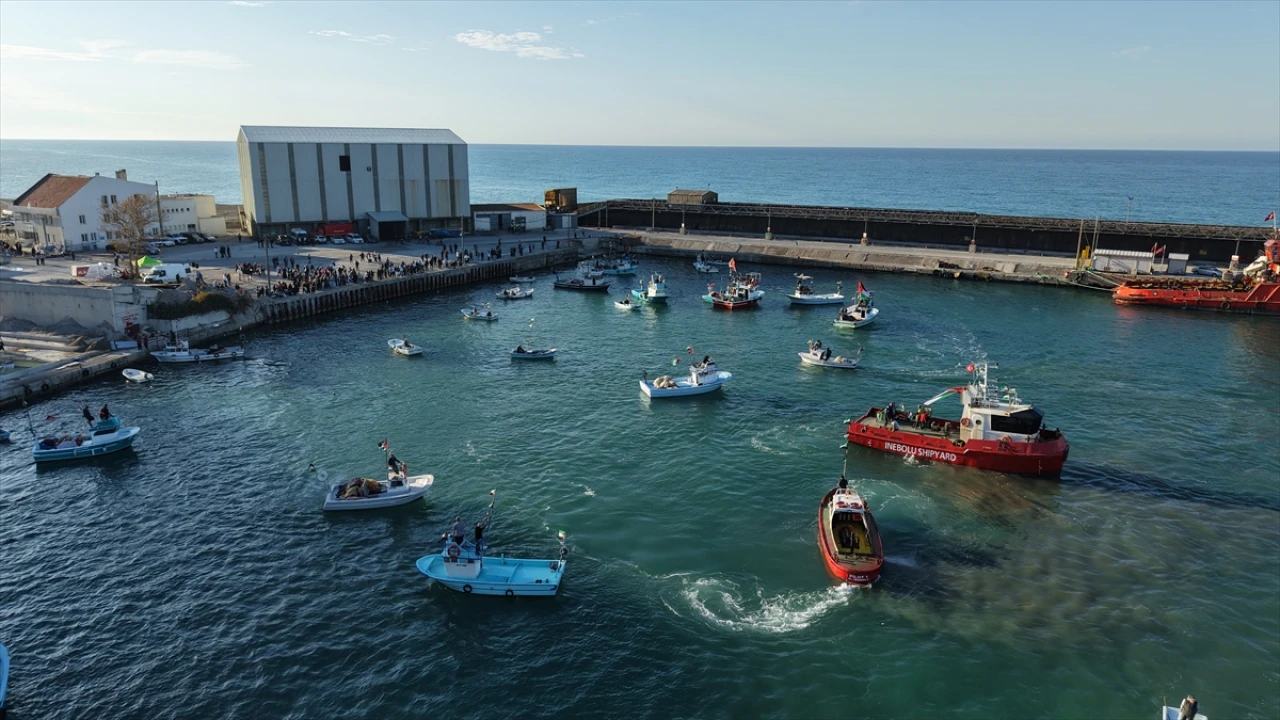 Kastamonu Balıkçılarından Filistin'e Destek Etkinliği