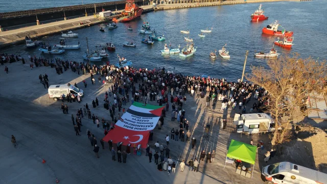 Kastamonu Balıkçılarından Filistin'e Destek Etkinliği