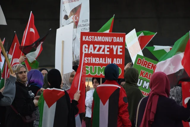 Kastamonu Balıkçılarından Filistin'e Destek Etkinliği