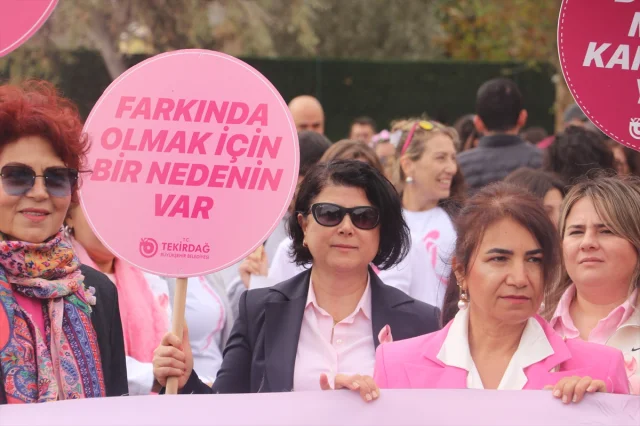 Tekirdağ'da Meme Kanseri İçin Anlamlı Yürüyüş: Pembe Festival