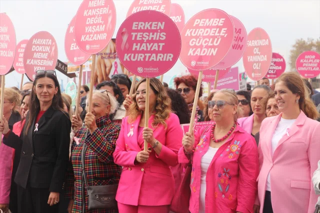 Tekirdağ'da Meme Kanseri İçin Anlamlı Yürüyüş: Pembe Festival