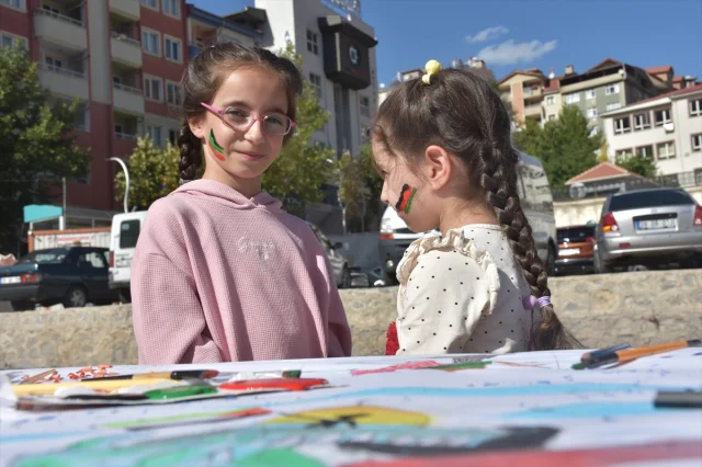 Gümüşhane'de Filistinli Çocuklar İçin Anlamlı Etkinlik Düzenlendi