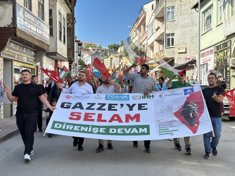 Sinop'ta Filistin'e Destek İçin Binler Yürüdü