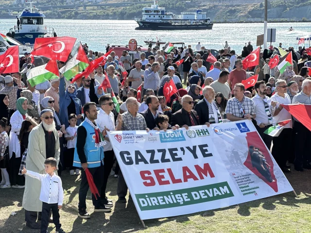 Sinop'ta Filistin'e Destek İçin Binler Yürüdü