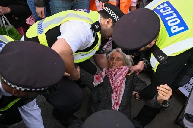 İngiltere'de protestolar: Palestine Action destekçilerine polis müdahalesi