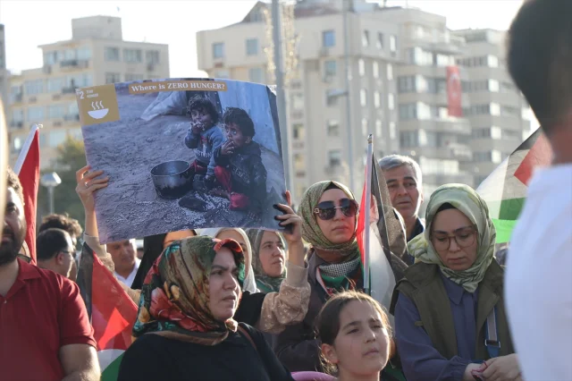 Kayseri'de sağlık çalışanlarından Gazze için güçlü tepki