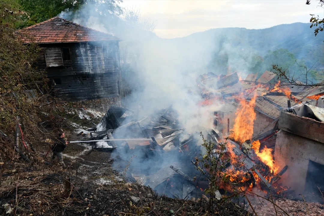 Kastamonu'nun Bozkurt ilçesinde Yangın Felaketi