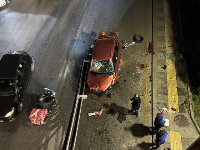 Ankara'da Tüyler Ürperten Kaza: Otomobil Köprüden Uçtu