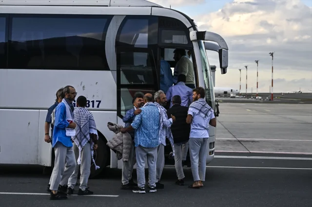 THY Uçağı Aktivistleri İstanbul'a Getirdi