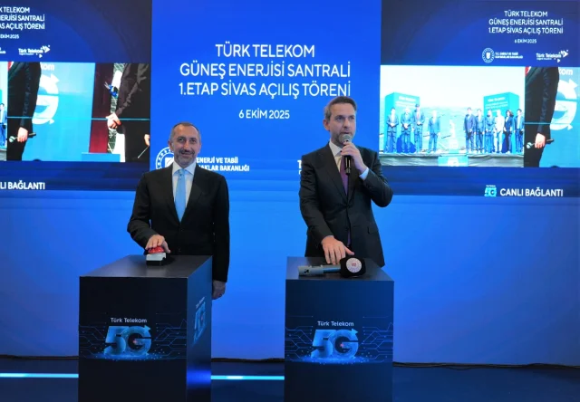 Türk Telekom'un Sivas'ta GES Açılışı 5G İle Gerçekleşti