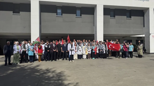 Gümüşhane ve Trabzon'da Filistin'e Destek Yürüyüşleri: Öğrencilerden Anlamlı Mesajlar