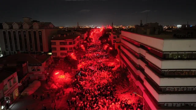 Konya'da Gazze İçin Duygu Dolu Protesto Yürüyüşü