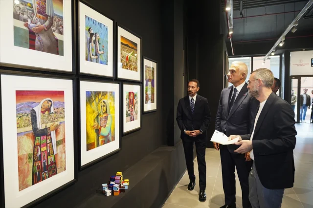 Filistinli Sanatçılardan Hayran Bırakan Sergi Ziyareti
