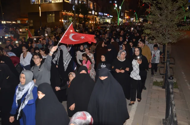 Muş’ta İsrail’e Karşı Gazze Protestosu Yoğun Katılımla Gerçekleşti
