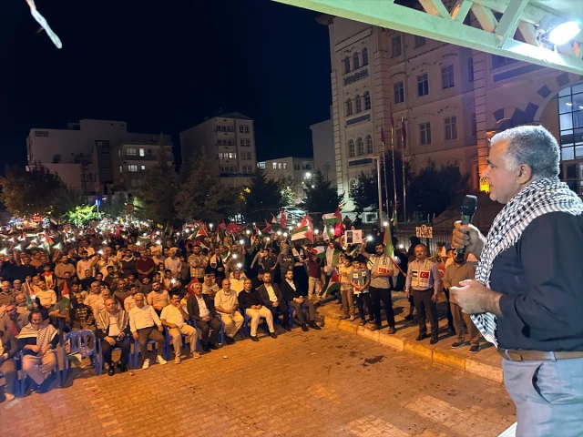 Adıyaman'da Gazze'ye Destek Protestosu Yoğun Katılımla Gerçe...