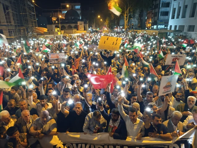 Adıyaman'da Gazze'ye Destek Protestosu Yoğun Katılımla Gerçekleşti