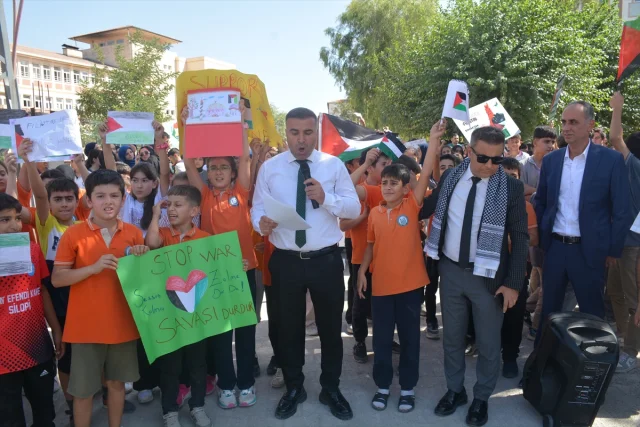 Şırnak'ta İsrail'e Karşı Duygu Yüklü Protesto