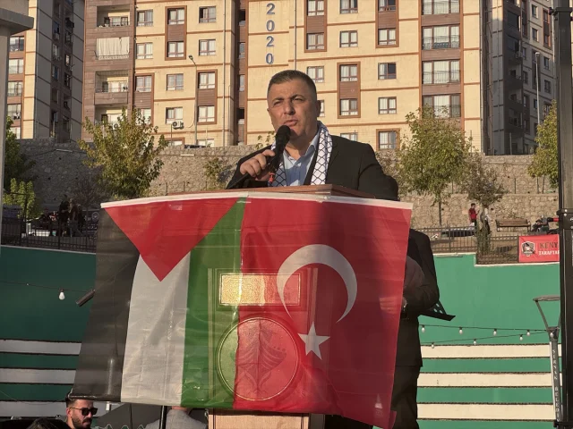 Şırnak'ta İsrail'e Karşı Duygu Yüklü Protesto