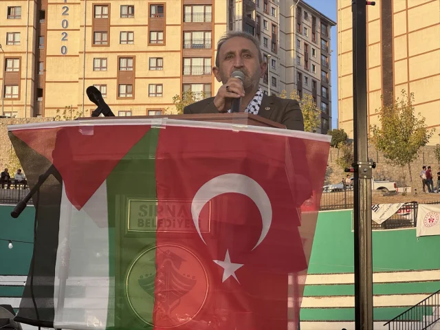 Şırnak'ta İsrail'e Karşı Duygu Yüklü Protesto