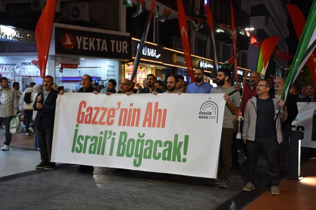 Trabzon'da İsrail'in Gazze'ye Saldırılarına Sert Tepki