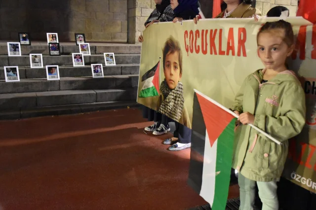 Trabzon'da İsrail'in Gazze'ye Saldırılarına Sert Tepki
