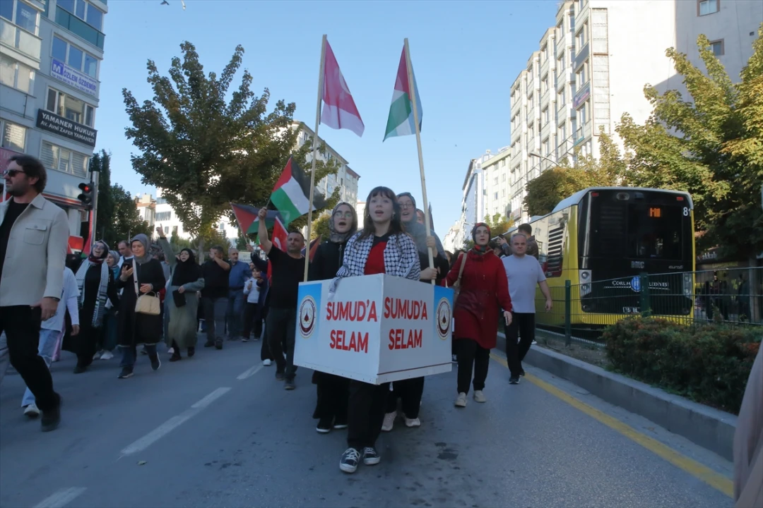 Çorum'da Filistin İçin Sesler Yükseldi: Etkinlikte Neler Yaşandı