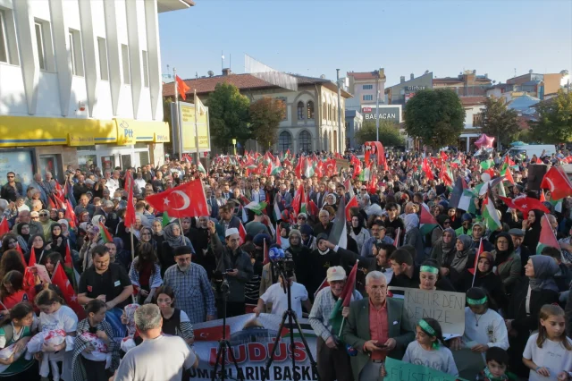 Çorum'da Filistin İçin Sesler Yükseldi: Etkinlikte Neler Yaşandı