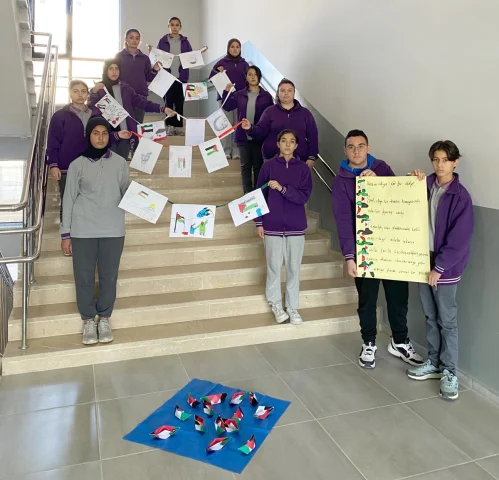 Kars'taki Gençler Filistin İçin Bir Araya Geldi