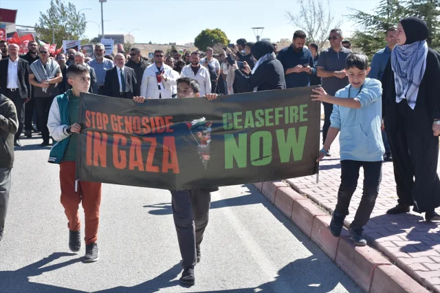 Karaman'da Filistin'e Destek İçin Büyük Yürüyüş