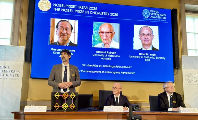 2025 Nobel Kimya Ödülü'nde Tarih Yazıldı: Üç Bilim İnsanı Ödüle Layık Görüldü