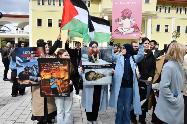 Üsküp'te Filistin'e Duyulan Büyük Destek