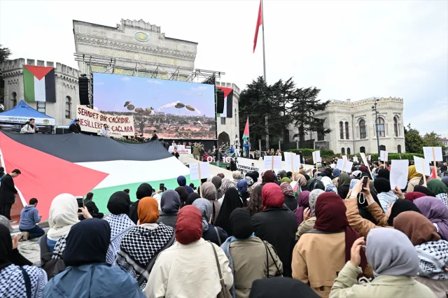 İstanbul Üniversitesi'nde Duygulandıran Gazze Yürüyüşü