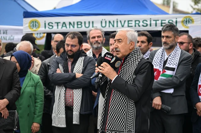 İstanbul Üniversitesi'nde Duygulandıran Gazze Yürüyüşü