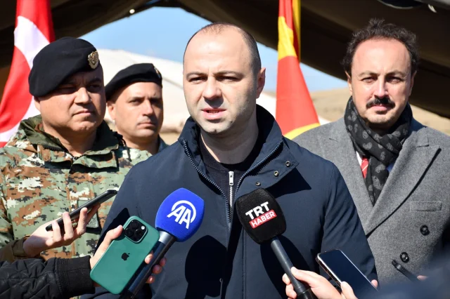 Kuzey Makedonya'da Askeri Güç Gösterisi: Türkiye'den Gelen Destekler Tanıtıldı